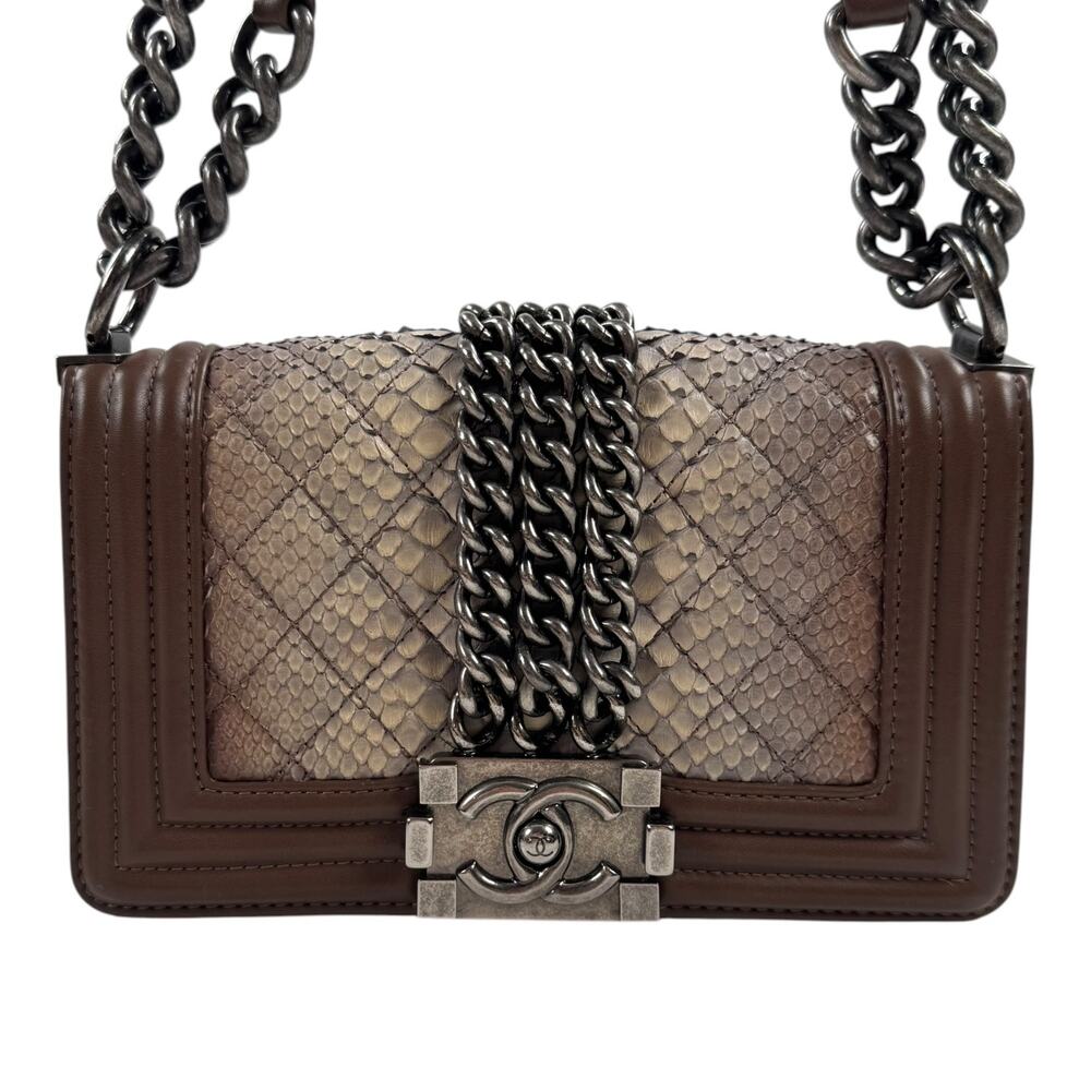 Chanel Python Small Boy Bag - Picture 3 of 15
